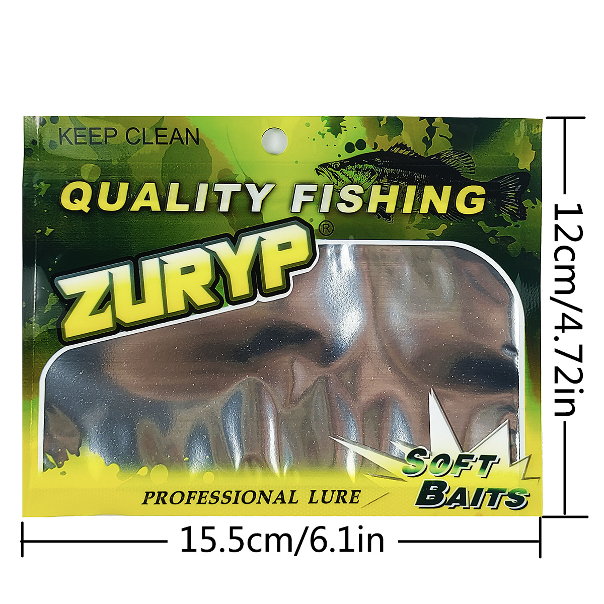Soft Plastic Lure - Bolsa de embalaje de cebo de