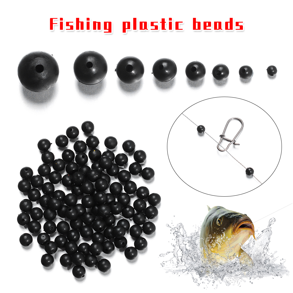 Soft Plastic Lure - 100 unids/lote cuentas de pesca tapón