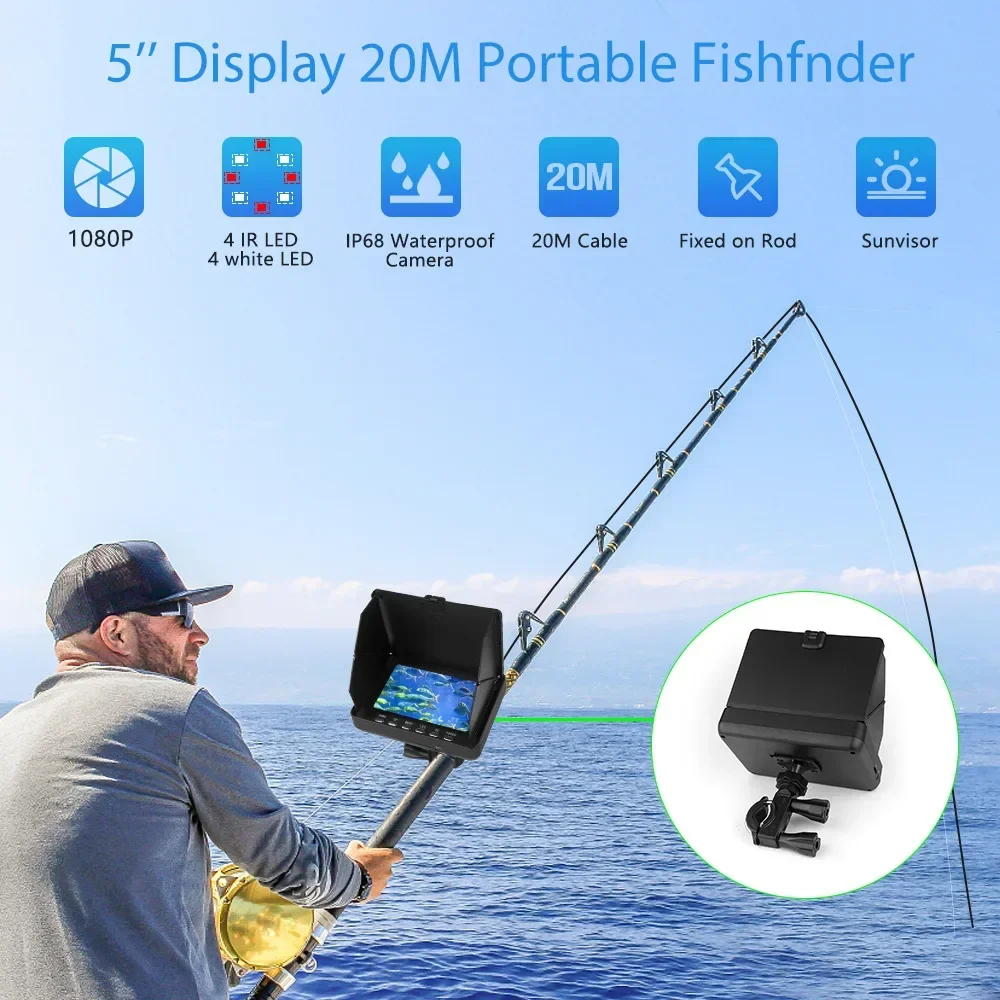 Buscador de peces pantalla LCD - Underwater Fishing Camera reseña y precio