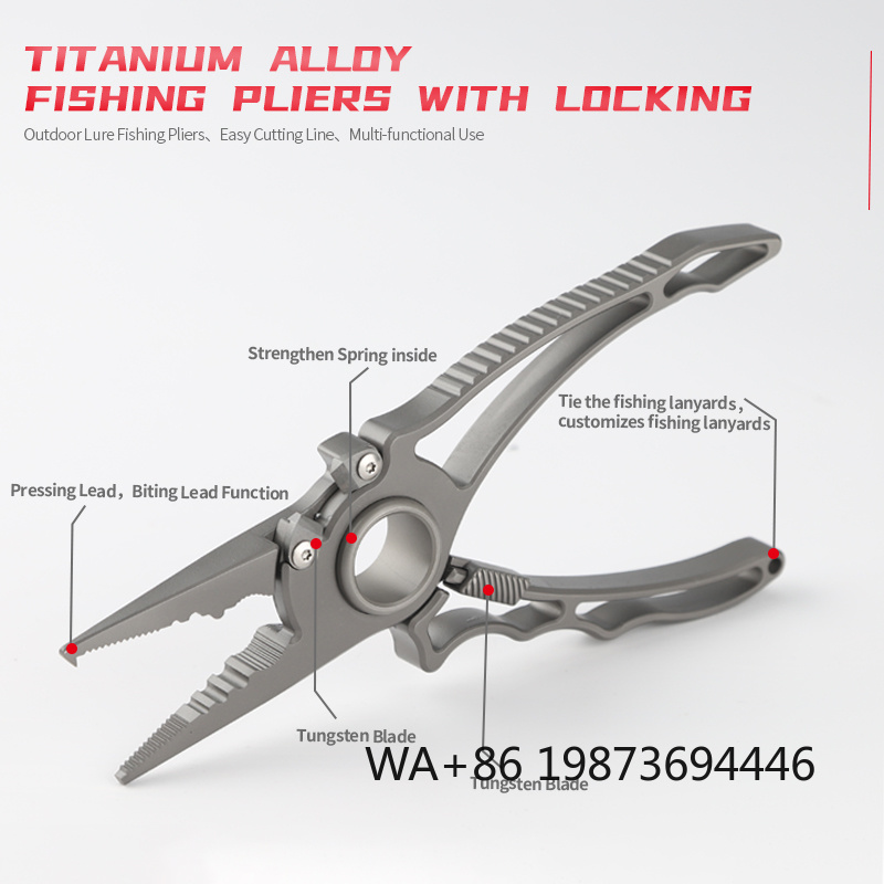 Alicates de pesca de titanio d - Fishing Equipment Logos reseña y precio