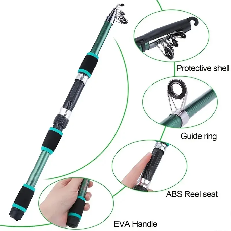 Juego de cañas de pescar compl - Fishing Equipment Online reseña y precio