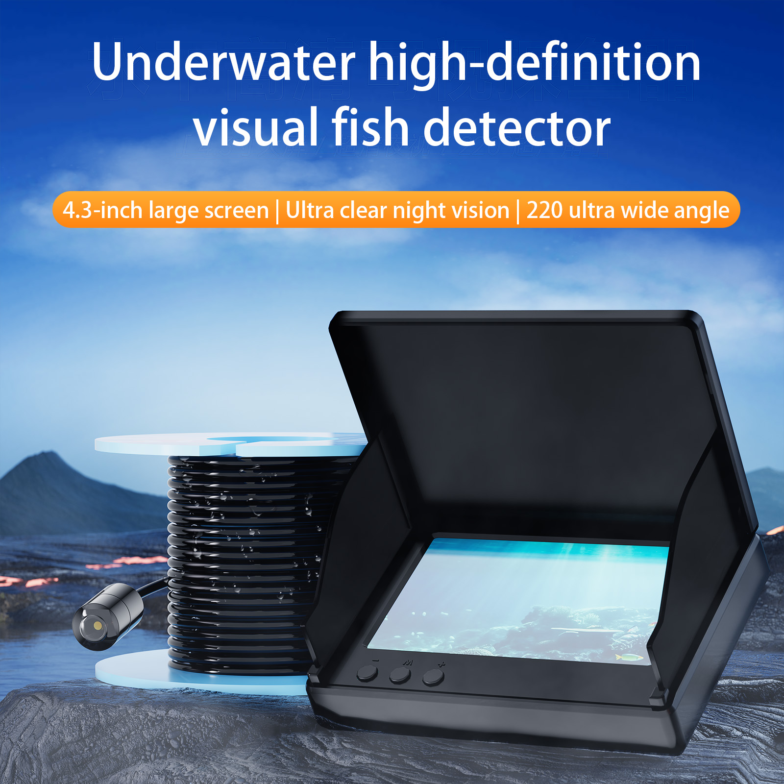 Cámara de Pesca Submarina de 4 - Underwater Fishing Camera reseña y precio