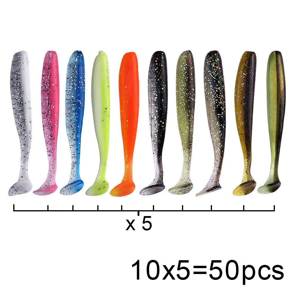 QXO 50 unids/lote Swimbait señ - Soft Plastic Lure reseña y precio