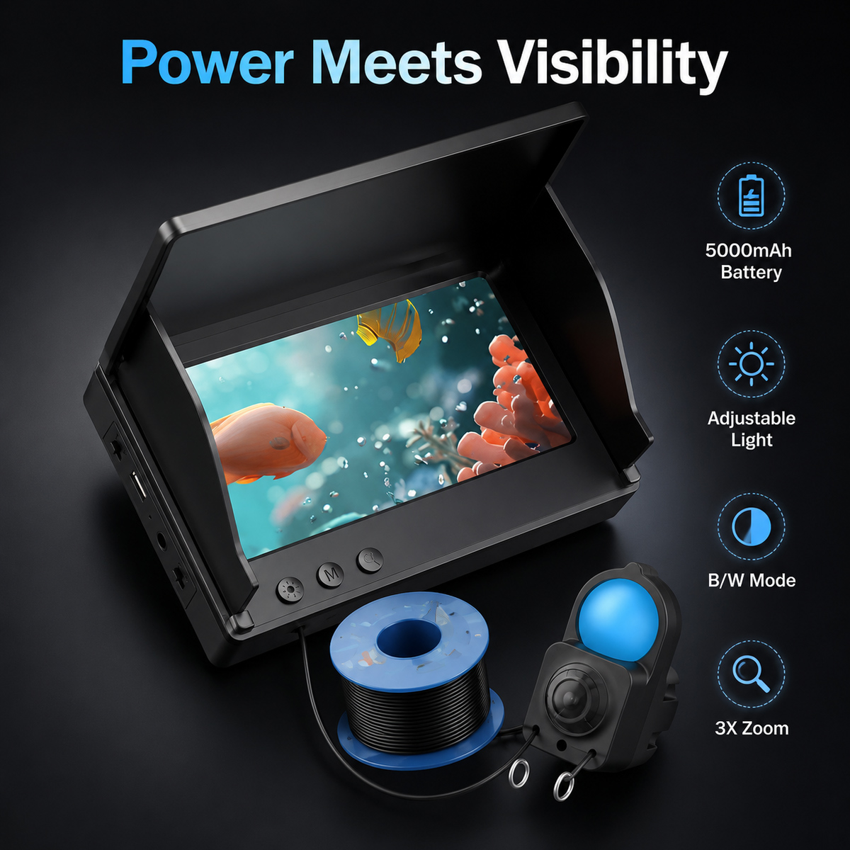 Cámara de Pesca Submarina HD c - Underwater Fishing Camera reseña y precio