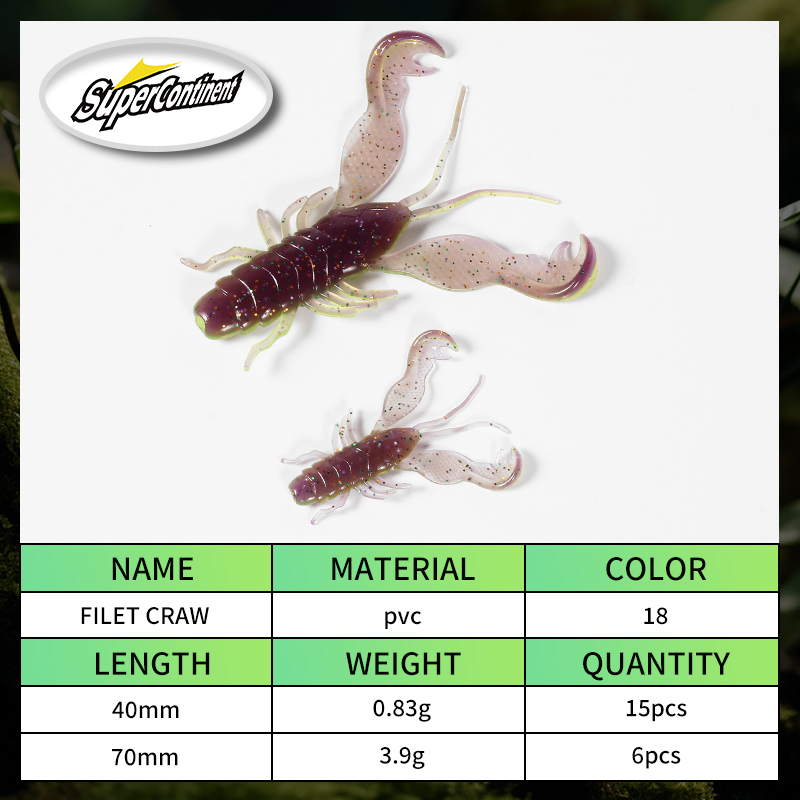 2023 supercontinente Filet Cra - Soft Plastic Lure reseña y precio